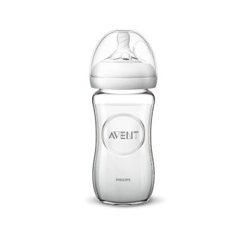 AVENT BIBERON NATURAL EN VERRE 240 ML SCF053/17