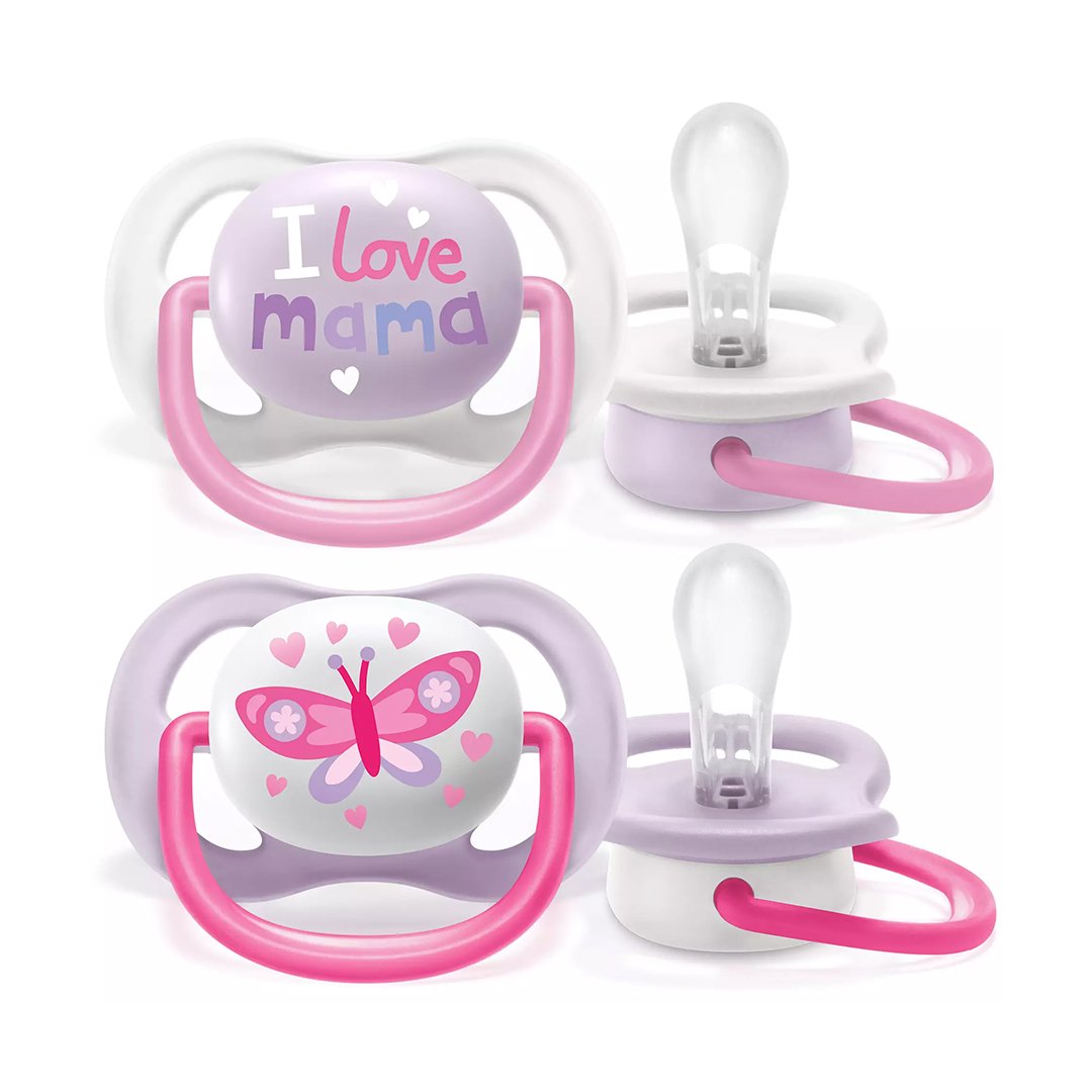 AVENT SUCETTE AIR COLL 0-6M GIRL MAM/BFL SCF080/02 AVENT SUCETTE AIR COLL 0-6M GIRL MAM/BFL SCF080/02