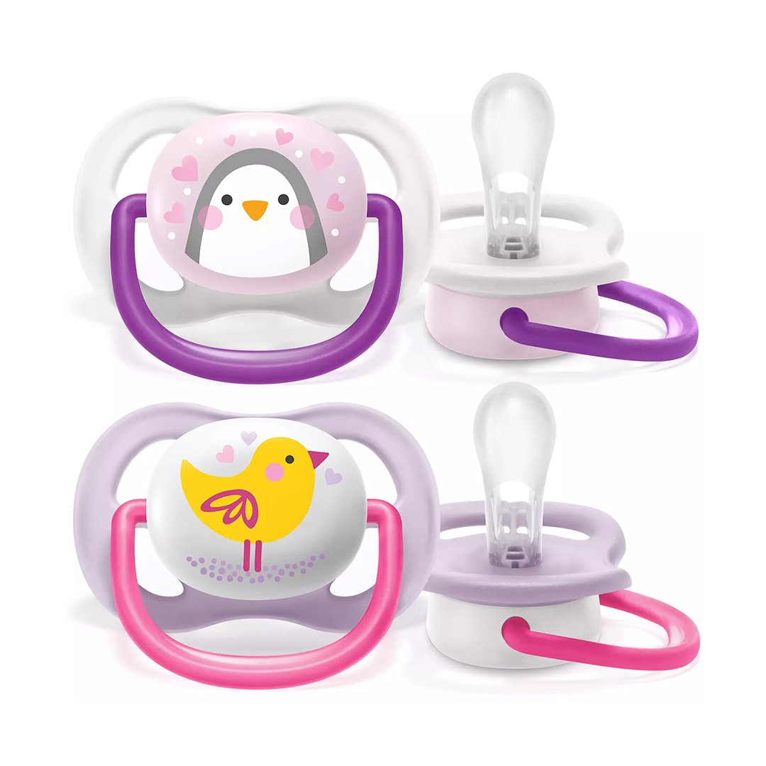 AVENT SUCETTE ORTHO 0-6M GIRL PENG/BIRD SCF080/06 AVENT SUCETTE ORTHO 0-6M GIRL PENG/BIRD SCF080/06