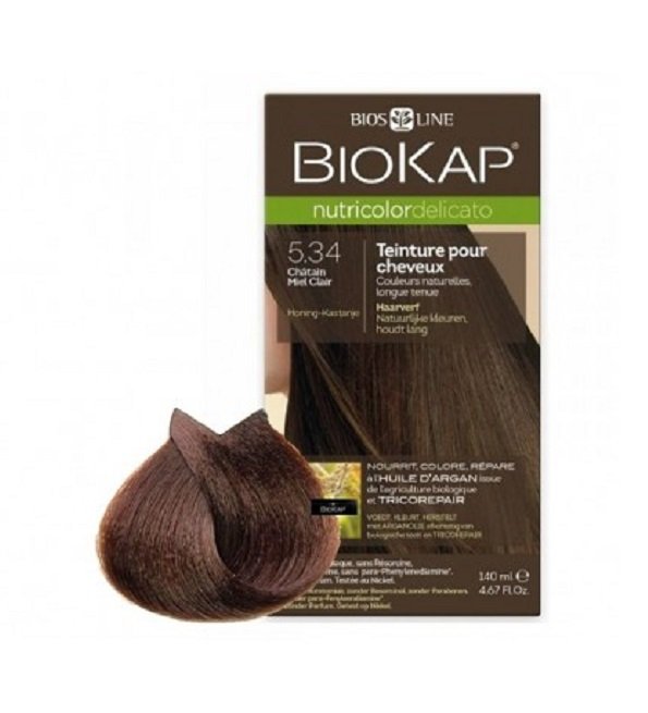 Biokap Nutricolor Delicato Rapid Teinture pour Cheveux 5.34 Biokap Nutricolor Delicato Rapid Teinture pour Cheveux 5.34