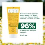 Klorane – Baume Après-shampoing Reflets Blonds à la Camomille – Cheveux blonds à châtains 200 ml