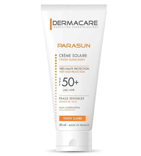 Dermacare – Parasun Crème solaire Teinte Claire Très haute protection SPF50+ – 50 ml Dermacare – Parasun Crème solaire Teinte Claire Très haute protection SPF50+ – 50 ml