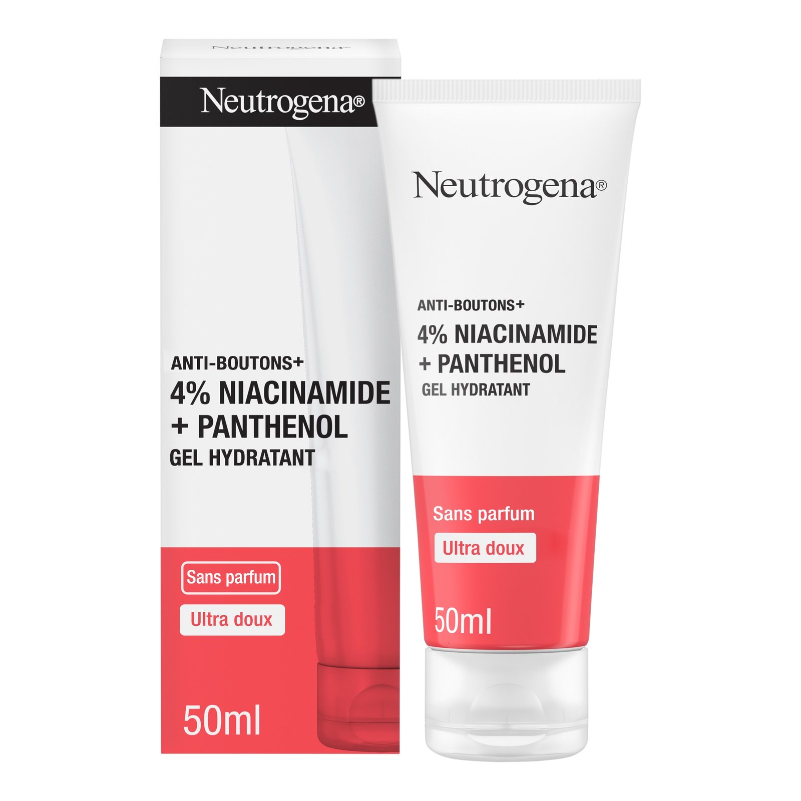 Neutrogena Gel Hydratant Anti-Boutons+ 4 % Niacinamide + Panthénol 50 ml Neutrogena Gel Hydratant Anti-Boutons+ 4 % Niacinamide + Panthénol 50 ml