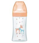 Dodie – Biberon verre Sensation+ (0-6 M) 3 vitesses débit 2 – Beige biche – 270 ml
