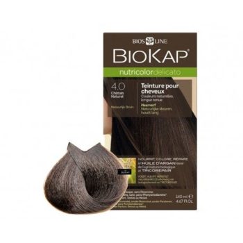 Biokap Nutricolor Delicato Rapid Teinture pour Cheveux 4.0 Chatain Naturel