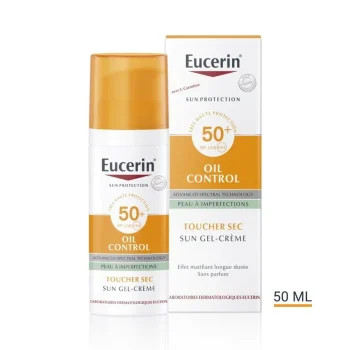 EUCERIN SUN TOUCHER SEC GEL CRÈME HUILE CONTROLE