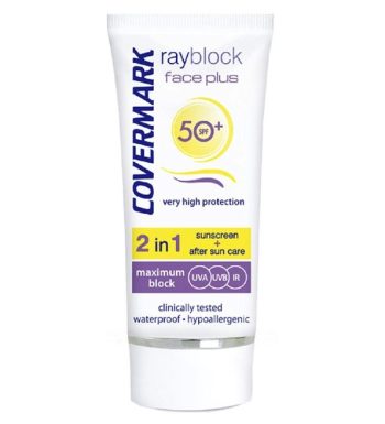 Covermark – Rayblock Face Plus teintée beige SPF50+ – 50 ml