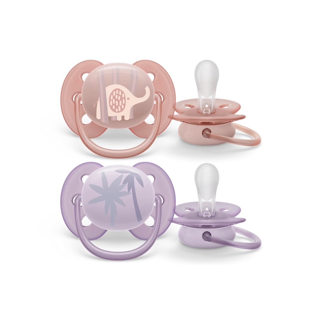Avent 2 Sucette Ultra Soft 0-6m Girl Scf091/09 Avent 2 Sucette Ultra Soft 0-6m Girl Scf091/09