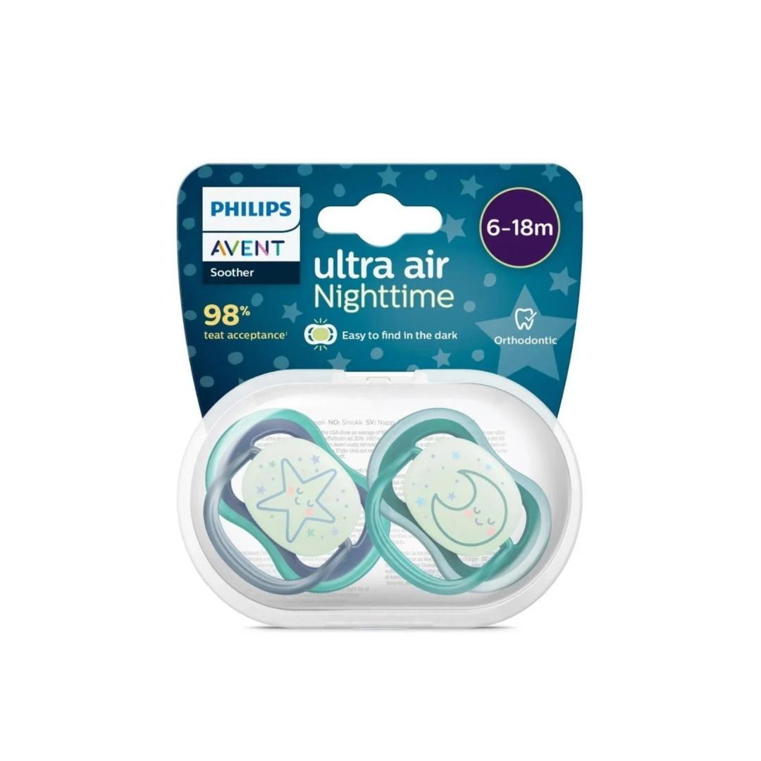 Avent Sucette Ultra Air Night Time 6-18m Scf376/13 Boy Avent Sucette Ultra Air Night Time 6-18m Scf376/13 Boy