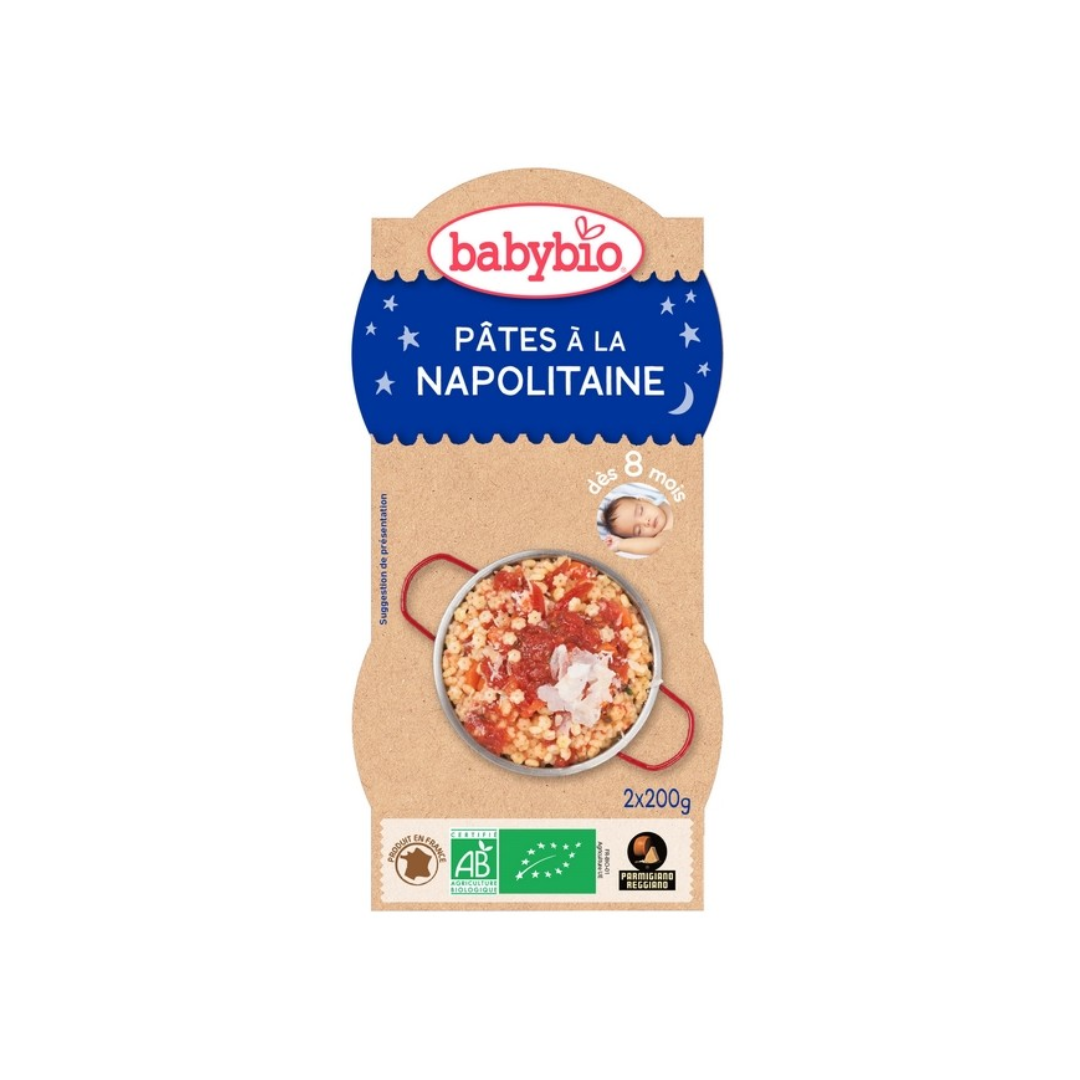 BABYBIO BOL BONNE NUIT PATES NAPOLITAINES 2 x 200G BABYBIO BOL BONNE NUIT PATES NAPOLITAINES 2 x 200G