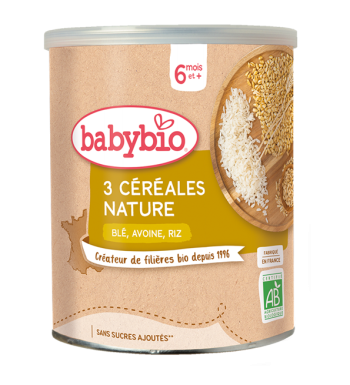 BABYBIO CEREALES 3 FRUITS 220G