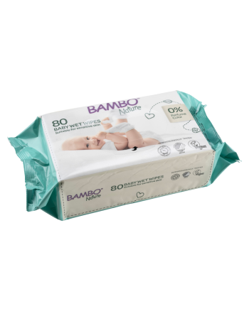 Bambo Nature Lingettes 80 Pieces