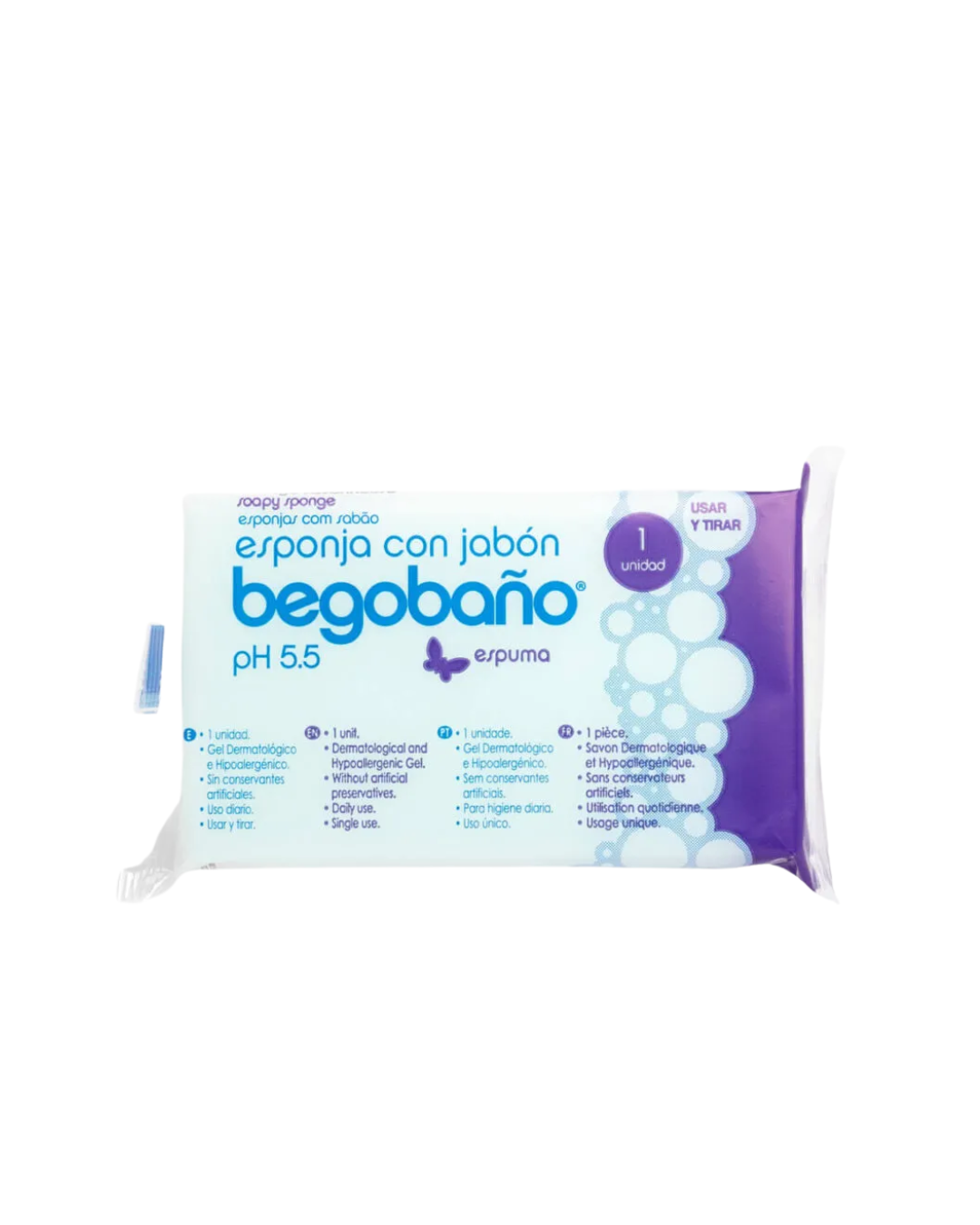 Begobano Eponge Savonneuse Naturel 7.5 x 13 cm Begobano Eponge Savonneuse Naturel 7.5 x 13 cm