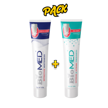 Biomed Pack Dentifrice Effective 100g + Dentifrice Extreme 100g
