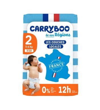 CARRYBOO COUCHES T2 3-6KG 50 UNITES