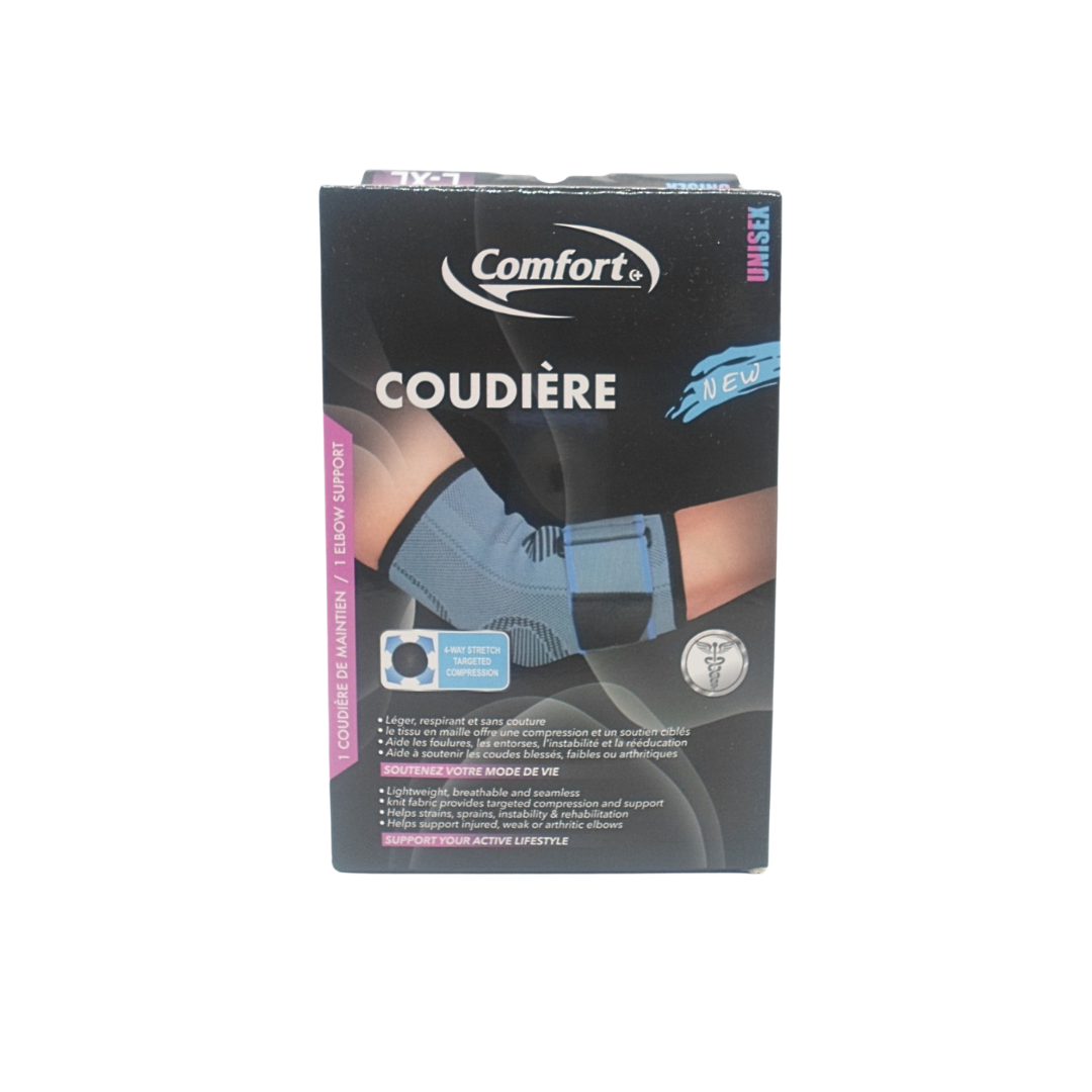 Comfort Coudiere Maintien Noir Large – Xlarge Comfort Coudiere Maintien Noir Large – Xlarge