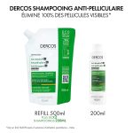 Vichy Dercos Shampoing Traitant Anti-Pelliculaire Cheveux Secs | 200ml = 1 Shampooing miniature Offert