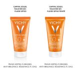 Vichy Capital Soleil Émulsion Anti-Brillance Toucher Sec SPF50 Peau Sensible Mixte à Grasse | 50ml