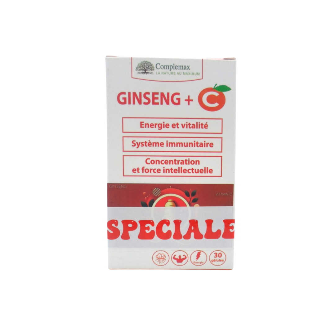 Complemax Ginseng +C 60 Gelules + Ginseng Mini PACK Complemax Ginseng +C 60 Gelules + Ginseng Mini PACK