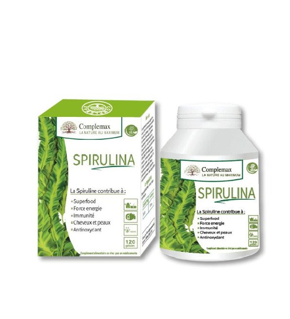 Complemax Spiruline 120 Gelules Complemax Spiruline 120 Gelules