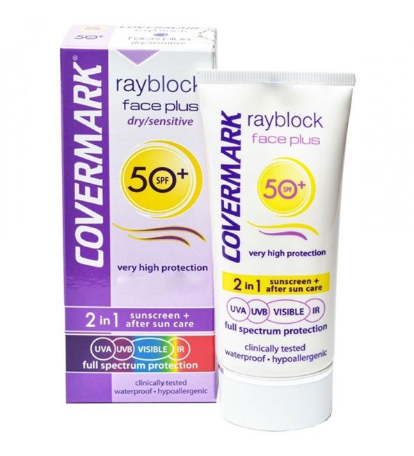 Covermark rayblock face plus Visible Dry sensitive spf50+ 50ml Covermark rayblock face plus Visible Dry sensitive spf50+ 50ml
