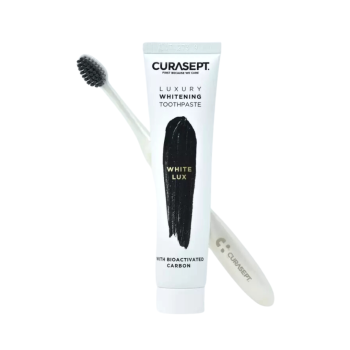 Curasept Dentifrice White Luxury 75ml+ Brosse a Dent PACK