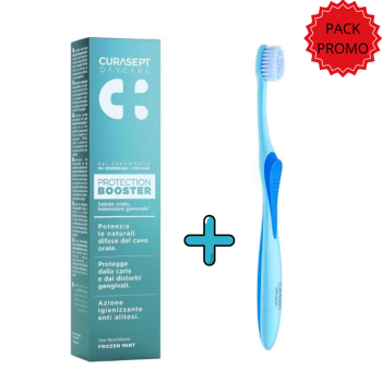 Curasept Dentifrice Booster Menthe Glace 75ml+Brosse A Dents Maxi Soft Pack
