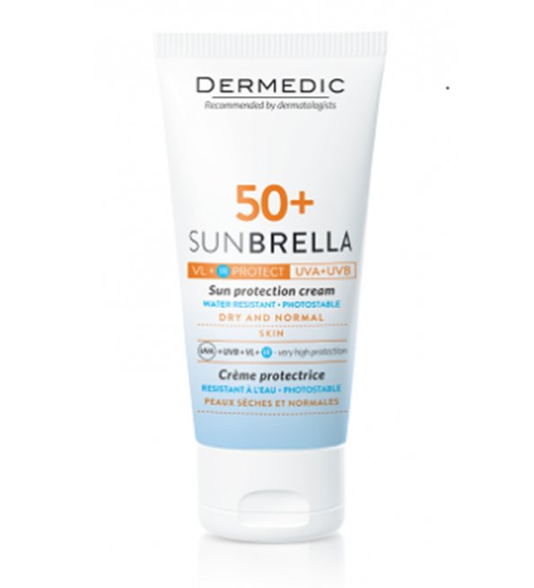 Dermedic Sunbrella Creme Spf50+ Peau seches et Normales 50ml Dermedic Sunbrella Creme Spf50+ Peau seches et Normales 50ml