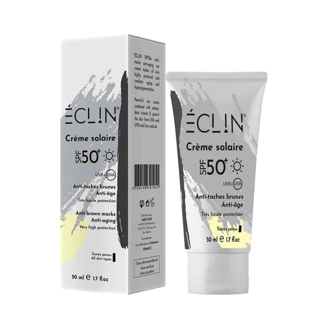 Eclin Ecran Solaire Anti-Tache Anti-Age spf50+ 50ml Eclin Ecran Solaire Anti-Tache Anti-Age spf50+ 50ml