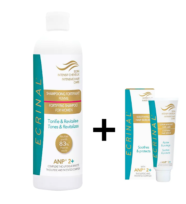 Ecrinal Shampooing Femme 400ml+Serum Apaisant Capillaire Offert Pack Ecrinal Shampooing Femme 400ml+Serum Apaisant Capillaire Offert Pack