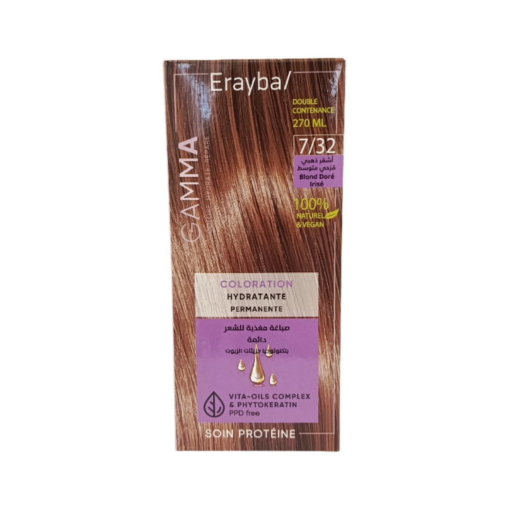 Erayba Gamma Coloration 7/32 Blond Dore Irise Erayba Gamma Coloration 7/32 Blond Dore Irise