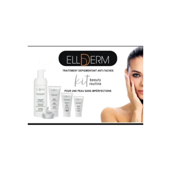 Ellderm Pack Anti-Tache « Mousse Nettoyent+Creme Gommant+Creme Anti Tache+Creme Protectrice »