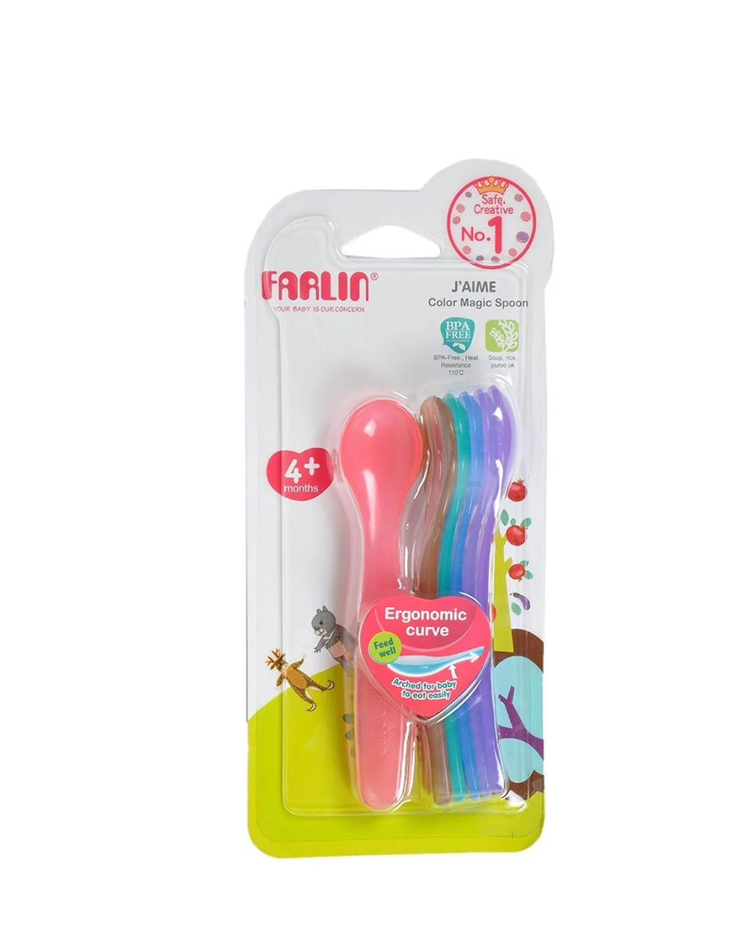 Farlin Cuillere Couleur 7 Pieces +12m BF-237A Farlin Cuillere Couleur 7 Pieces +12m BF-237A