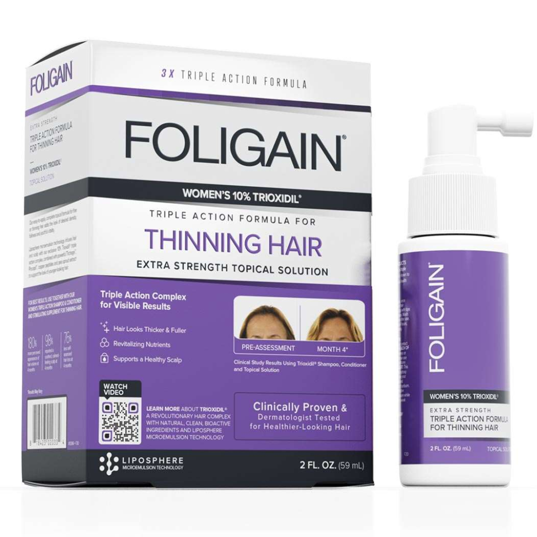 Foligain Triple Action Lotion Trioxidil 10% Femme Foligain Triple Action Lotion Trioxidil 10% Femme