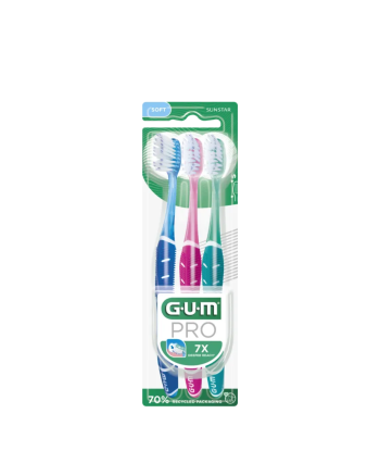 Gum Brosse A Dents Technique Pro Souple Pack Trio 525/3