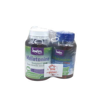 Hydra Plus Melatonine 1.8mg 60 Gelules+Melatonine 1.95mg 36 Gelules Pack