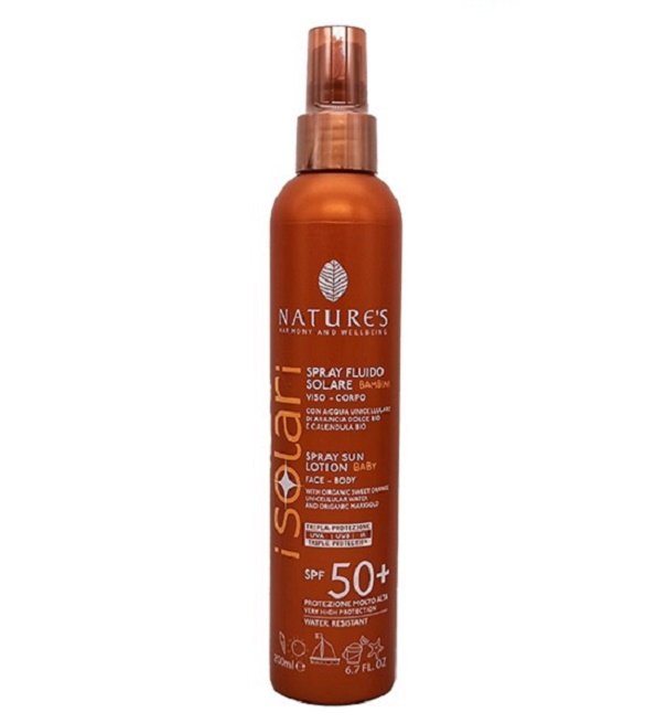 Natures Isolari Spray Fluide Solaire Baby Spf50+ 200ml Natures Isolari Spray Fluide Solaire Baby Spf50+ 200ml
