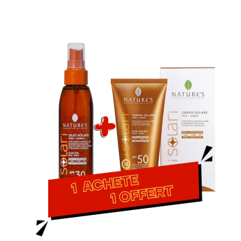 Isolari Ecran Solaire Spf50 150ml + Huile de Solaire 150ml SPF30 Pack