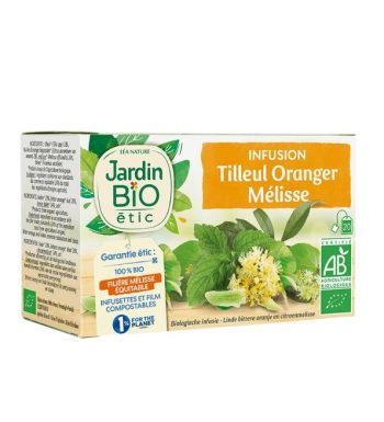 JARDIN BIO INFUSION TILLEUL ORANGER MELISSE 20 SACHET
