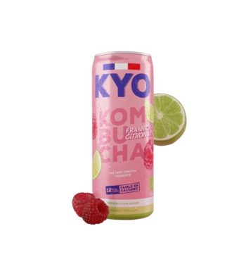 KYO KOMBUCHA CANETTE FRAMBOISE CITRON VERT 330ML
