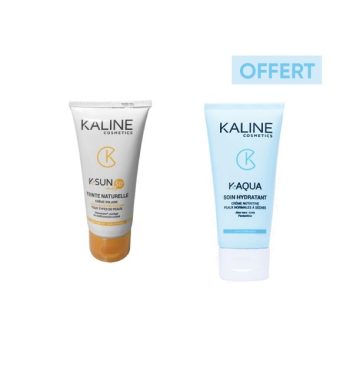 Kaline Ecran teinte 50+ + k-aqua soin hydratant  pack