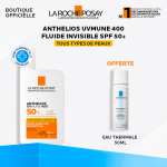 La Roche-Posay ANTHELIOS UVMUNE 400 Crème Solaire Fluide Invisible = Eau Thermale 50ml Offerte