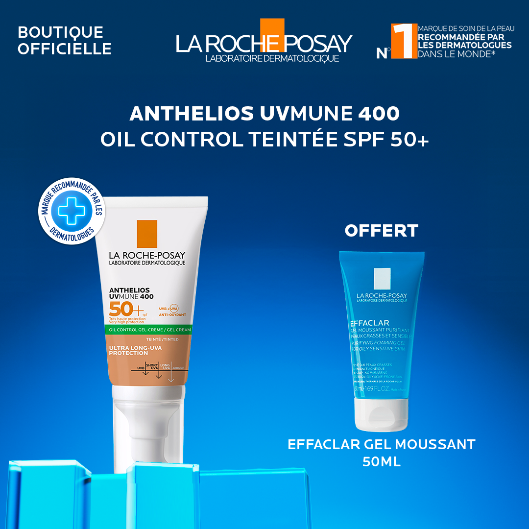 La Roche Posay Anthelios Oil Control Matifiante Teinte Spf50 50ml+ Effaclar Gel Pack La Roche Posay Anthelios Oil Control Matifiante Teinte Spf50 50ml+ Effaclar Gel Pack