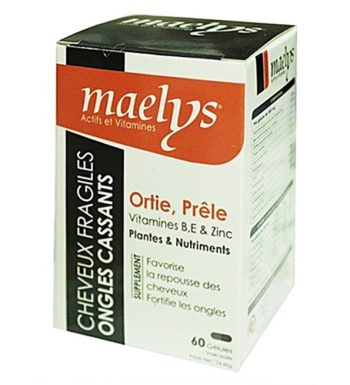Maelys Ortie Prêle Vitamines B E et Zinc – 60 Gélules