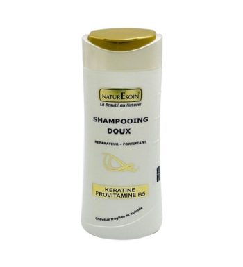 NATURE SOIN Shampooing Doux Réparateur-Fortifiant à La Kératine et à La Provitamine B5
