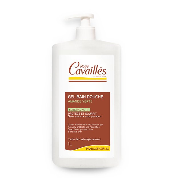 Rogé Cavaillès Gel Surgras Bain et Douche Amande Verte 1L Rogé Cavaillès Gel Surgras Bain et Douche Amande Verte 1L