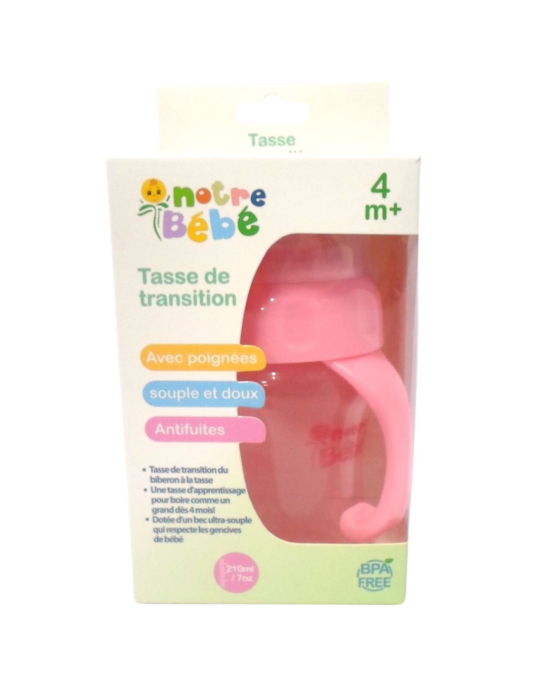 Notre Bebe Tasse de Transition +4m 210ml Notre Bebe Tasse de Transition +4m 210ml