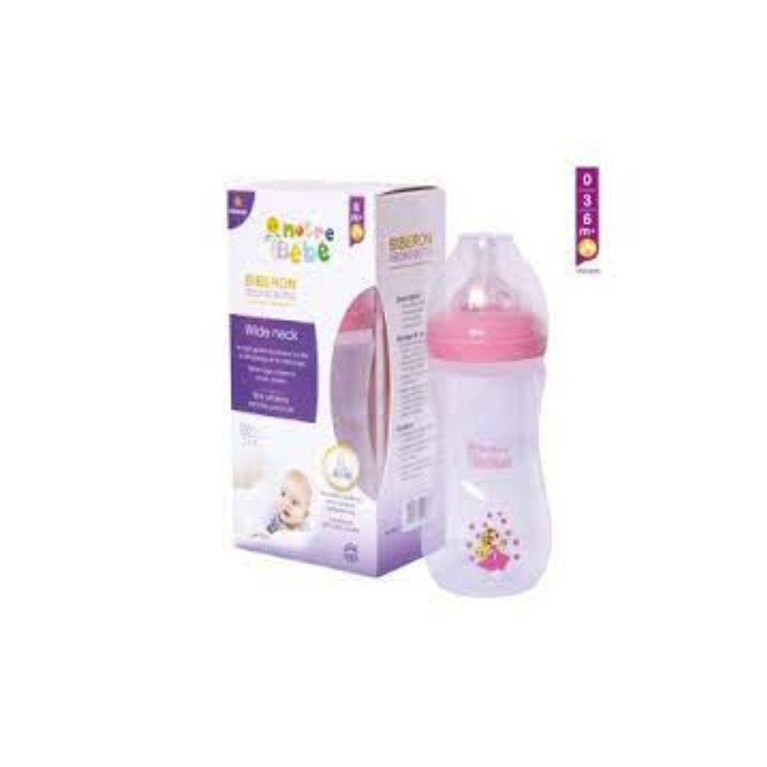 Notre Bebe Biberon Wide Neck +6m 330ml Notre Bebe Biberon Wide Neck +6m 330ml