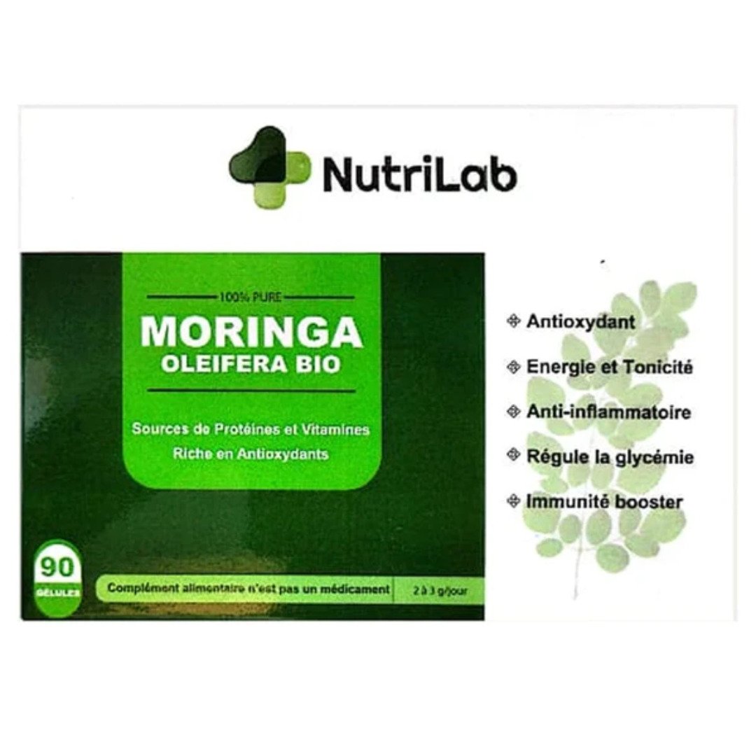 Nutrilab Moringa Oleifera Bio 500mg 90 Gelules Nutrilab Moringa Oleifera Bio 500mg 90 Gelules