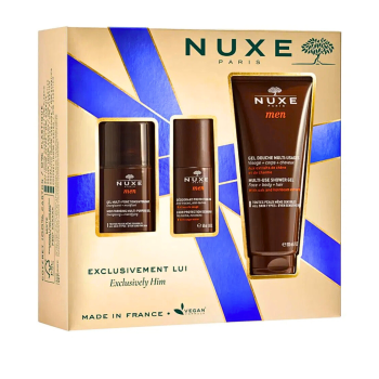 Nuxe Men Coffret Gel Hydratante+Deodorant+Gel Douche